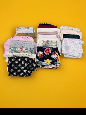 Vintage Lot Of Fabrics For Quilters & Craters 16 Pounds Floral Flashy